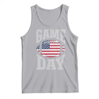 Game Day Football Tank Top Funny Sunday Retro Patriotic American Flag - Wonder Print Shop