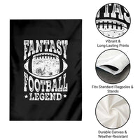 Fantasy Football Legend Garden Flag Funny Gameday Dad - Wonder Print Shop