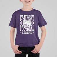 Fantasy Football Legend T Shirt For Kid Funny Gameday Dad - Wonder Print Shop
