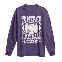 Fantasy Football Legend Long Sleeve Shirt Funny Gameday Dad - Wonder Print Shop