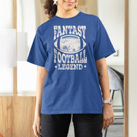 Fantasy Football Legend T Shirt For Women Funny Gameday Dad - Wonder Print Shop