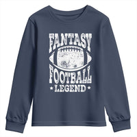Fantasy Football Legend Youth Sweatshirt Funny Gameday Dad - Wonder Print Shop