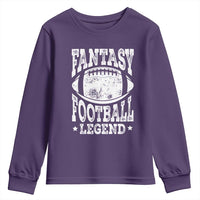 Fantasy Football Legend Youth Sweatshirt Funny Gameday Dad - Wonder Print Shop