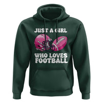 Funny Just A Girl Who Loves Football Hoodie - Wonder Print Shop