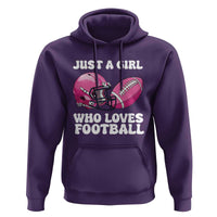 Funny Just A Girl Who Loves Football Hoodie - Wonder Print Shop