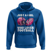 Funny Just A Girl Who Loves Football Hoodie - Wonder Print Shop