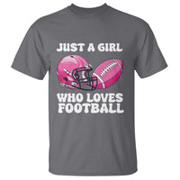 Funny Just A Girl Who Loves Football T Shirt - Wonder Print Shop