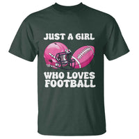 Funny Just A Girl Who Loves Football T Shirt - Wonder Print Shop