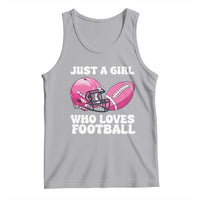 Funny Just A Girl Who Loves Football Tank Top - Wonder Print Shop