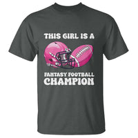 This Girl Is A Fantasy Football Champion T Shirt Funny Champ Champion Draft - Wonder Print Shop