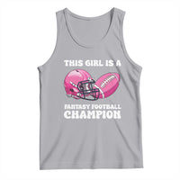 This Girl Is A Fantasy Football Champion Tank Top Funny Champ Champion Draft - Wonder Print Shop