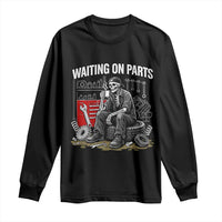 Funny Waiting On Parts Mechanic Skeleton Auto Repair Life Long Sleeve Shirt