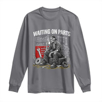 Funny Waiting On Parts Mechanic Skeleton Auto Repair Life Long Sleeve Shirt