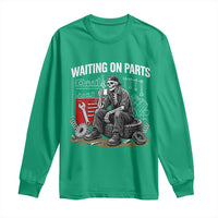 Funny Waiting On Parts Mechanic Skeleton Auto Repair Life Long Sleeve Shirt