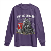 Funny Waiting On Parts Mechanic Skeleton Auto Repair Life Long Sleeve Shirt