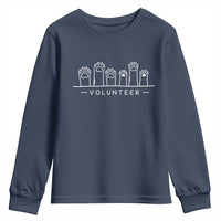 Animal Shelter Volunteer Youth Sweatshirt Cat Dog Rescue Supporter