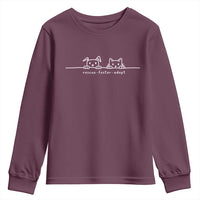 Rescue Dog Cat Youth Sweatshirt Adopt Rescue Foster Animal Shelter Volunteer