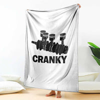 Cranky Car Engine Crankshaft Cars Lover Throw Blanket Mechanics Father Day