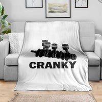 Cranky Car Engine Crankshaft Cars Lover Throw Blanket Mechanics Father Day