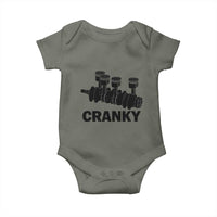 Cranky Car Engine Crankshaft Cars Lover Baby Onesie Mechanics Father Day