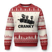 Cranky Car Engine Crankshaft Cars Lover Ugly Christmas Sweater Mechanics Father Day