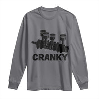 Cranky Car Engine Crankshaft Cars Lover Long Sleeve Shirt Mechanics Father Day