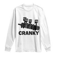 Cranky Car Engine Crankshaft Cars Lover Long Sleeve Shirt Mechanics Father Day