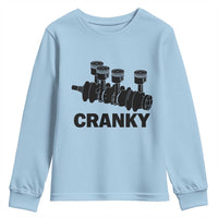 Cranky Car Engine Crankshaft Cars Lover Youth Sweatshirt Mechanics Father Day