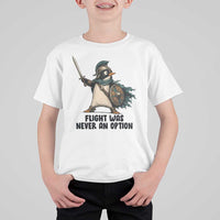 Flight Was Never An Option Funny Penguin T Shirt For Kid Sarcastic Dark Humor Animal