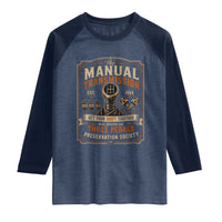 Car Guy Raglan Shirt The Manual Transmission Preservation Society