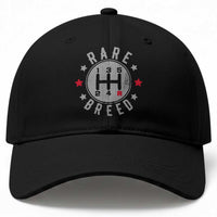 Rare Breed Manual Transmission Stick Shift Driver Baseball Cap Vintage Distressed Graphic