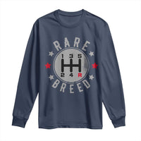 Rare Breed Manual Transmission Stick Shift Driver Long Sleeve Shirt Vintage Distressed Graphic