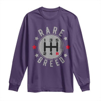 Rare Breed Manual Transmission Stick Shift Driver Long Sleeve Shirt Vintage Distressed Graphic