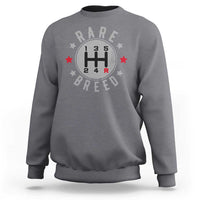Rare Breed Manual Transmission Stick Shift Driver Sweatshirt Vintage Distressed Graphic