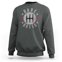 Rare Breed Manual Transmission Stick Shift Driver Sweatshirt Vintage Distressed Graphic