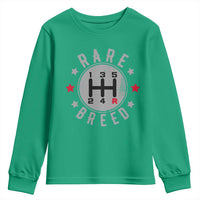 Rare Breed Manual Transmission Stick Shift Driver Youth Sweatshirt Vintage Distressed Graphic