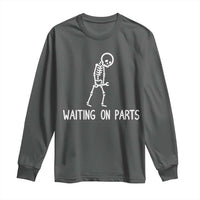 Waiting on Parts Mechanic Skeleton Long Sleeve Shirt Garage Car Guy Auto Repair Life