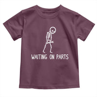 Waiting on Parts Mechanic Skeleton Toddler T Shirt Garage Car Guy Auto Repair Life