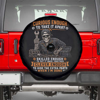 Mechanic Skeleton Spare Tire Cover Curious Enough to Take It Apart Car Auto Repair Garage