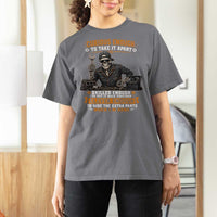 Mechanic Skeleton T Shirt For Women Curious Enough to Take It Apart Car Auto Repair Garage