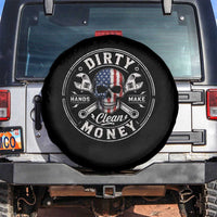 Mechanic Skeleton Spare Tire Cover My Hands May Be Dirty But My Money is Clean Auto Repair Garage