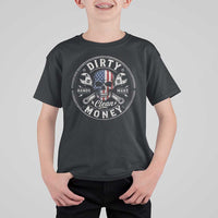 Mechanic Skeleton T Shirt For Kid My Hands May Be Dirty But My Money is Clean Auto Repair Garage