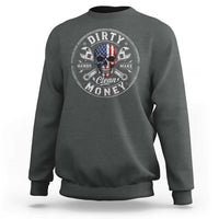 Mechanic Skeleton Sweatshirt My Hands May Be Dirty But My Money is Clean Auto Repair Garage