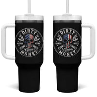 Mechanic Skeleton Tumbler With Handle My Hands May Be Dirty But My Money is Clean Auto Repair Garage