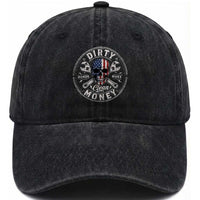 Mechanic Skeleton Washed Cotton Baseball Cap My Hands May Be Dirty But My Money is Clean Auto Repair Garage