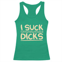 I Suck At Fantasy Football Racerback Tank Top Funny My Friends Are Draft Party Commish FFL - Wonder Print Shop
