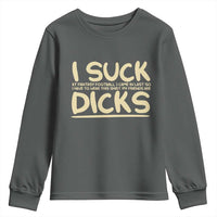 I Suck At Fantasy Football Youth Sweatshirt Funny My Friends Are Draft Party Commish FFL - Wonder Print Shop