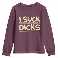 I Suck At Fantasy Football Youth Sweatshirt Funny My Friends Are Draft Party Commish FFL - Wonder Print Shop