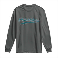 Philadelphia Long Sleeve Shirt Mascot Vintage Sports Name - Wonder Print Shop