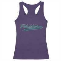 Philadelphia Racerback Tank Top Mascot Vintage Sports Name - Wonder Print Shop